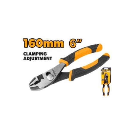 Tolsen 6 Slip Joint Pliers Drop Forged Steel, Full Body w/Heat Treatment, Black Finished and Fine Polished 10315